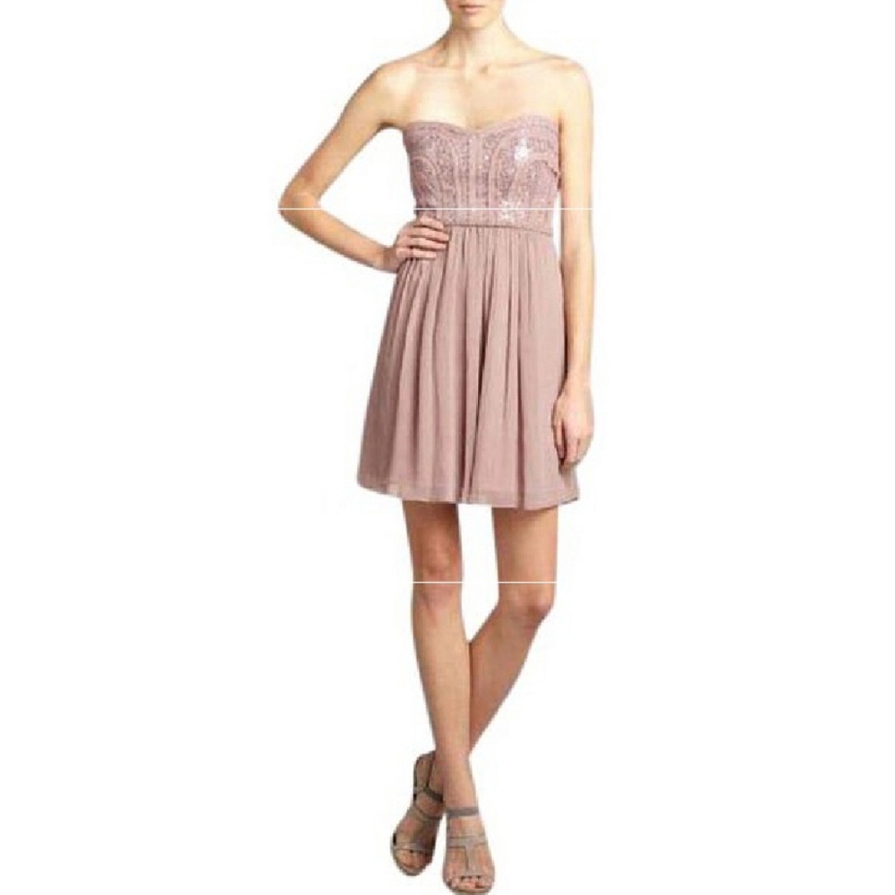 Ya Los Angeles Sequin Strapless Party Dress - Picture 1 of 8